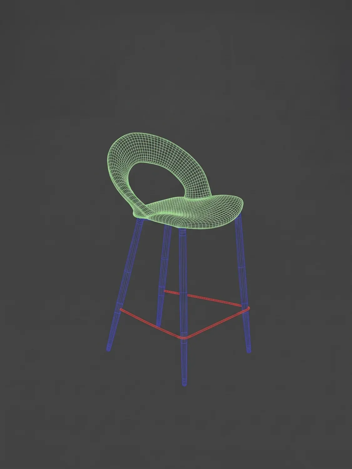 Sgabello, wireframe